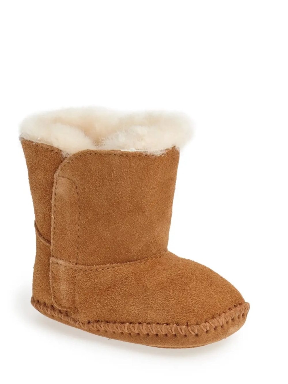 UGG Caden  baby size 2 /3 Chestnut Suede Shearling-Lined Boot